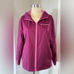 Pink Smithsonian Jacket with 2 Pockets & Cinch Hood